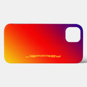 Vivid Rainbow, naam, rood Oranje geel Case-Mate iPhone Case (Achterkant (horizontaal))