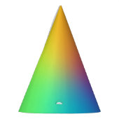Vivid Rainbow Ombre Birthday Feesthoedjes (Links)