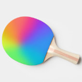 Vivid Rainbow Ombre Birthday Party Tafeltennisbatje (Zijkant)