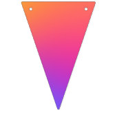 Vivid Rainbow Ombre Birthday Party Vlaggetjes (Derde vlag)