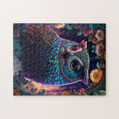 Vivid Rainbow Owl Art Puzzle Legpuzzel (Horizontaal)