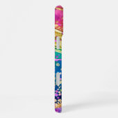 Vivid Rainbow Swirl with Initials iPhone Hoesje (Rechterkant)