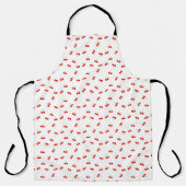 Vivid Red Cherry Pattern Schort (Voorkant)