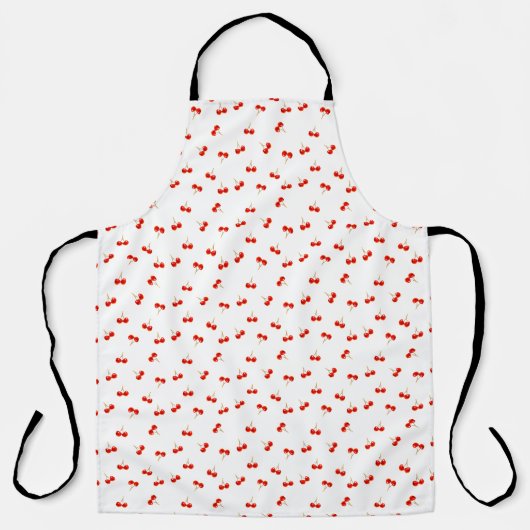 Vivid Red Cherry Pattern Schort (Voorkant)