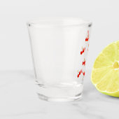 Vivid Red Cherry Shot Glas (Links)