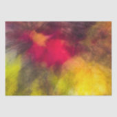 Vivid Red en Geel blaasblad in de herfst Abstract Tissuepapier (Voorkant)
