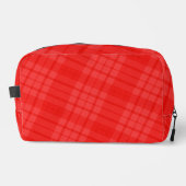 Vivid Red Plaid Toilettasje (Voorkant)