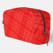 Vivid Red Plaid Toilettasje (Rechterhoek)