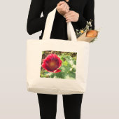 Vivid red Poppy Grote Tote Bag (Voorkant (product))