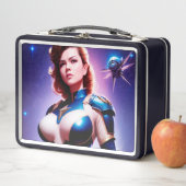 Vivid Retro 50's Vrouw Sci Fi Space Ranger (In situ)