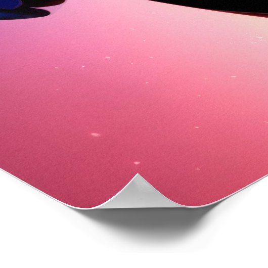 Vivid Retro 50's Vrouw Sci Fi Space Ranger Poster (Hoek)