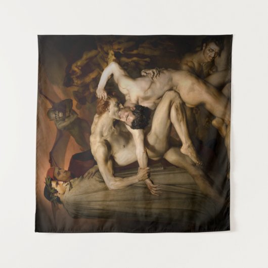 Vivid Retro - Dante en Virgil Wandkleed (Voorkant)