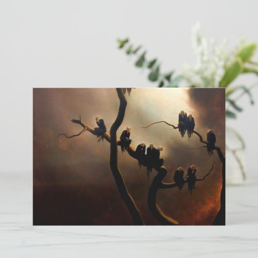 Vivid Retro - Ghosts in a Tree Kaart (Staand voorkant)