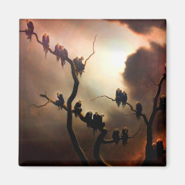 Vivid Retro - Ghosts in a Tree Magneet