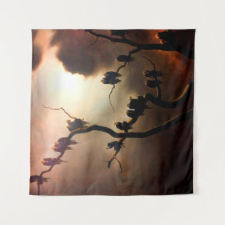 Vivid Retro - Ghosts in een boom Wandkleed