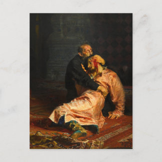 Vivid Retro - Ivan the Terrible and His Son Ivan Uitnodiging Briefkaart