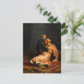 Vivid Retro - Ivan the Terrible and His Son Ivan Uitnodiging Briefkaart (Staand voorkant)