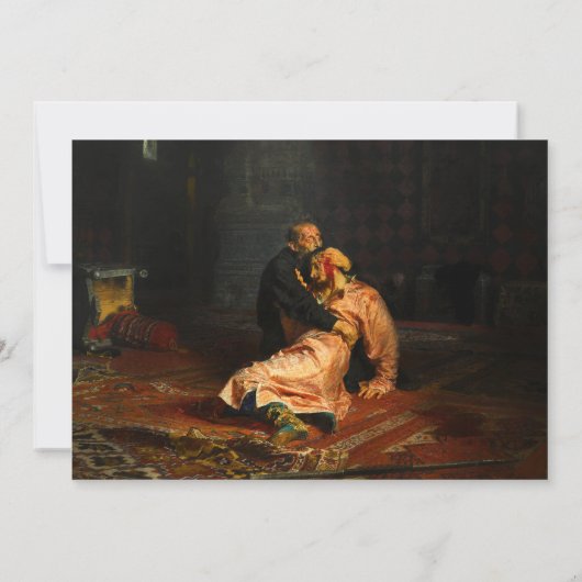 Vivid Retro - Ivan the Terrible en Zijne zoon Ivan Kaart (Achterkant)