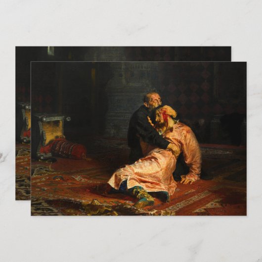 Vivid Retro - Ivan the Terrible en Zijne zoon Ivan Kaart (Voorkant / Achterkant)