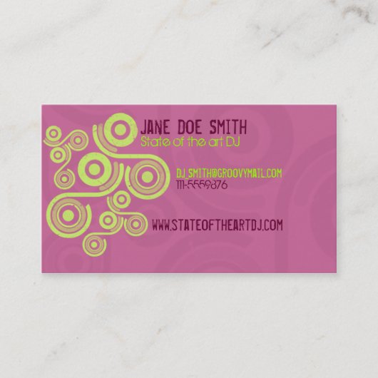 Vivid Retro Visitekaartje (Voorkant)