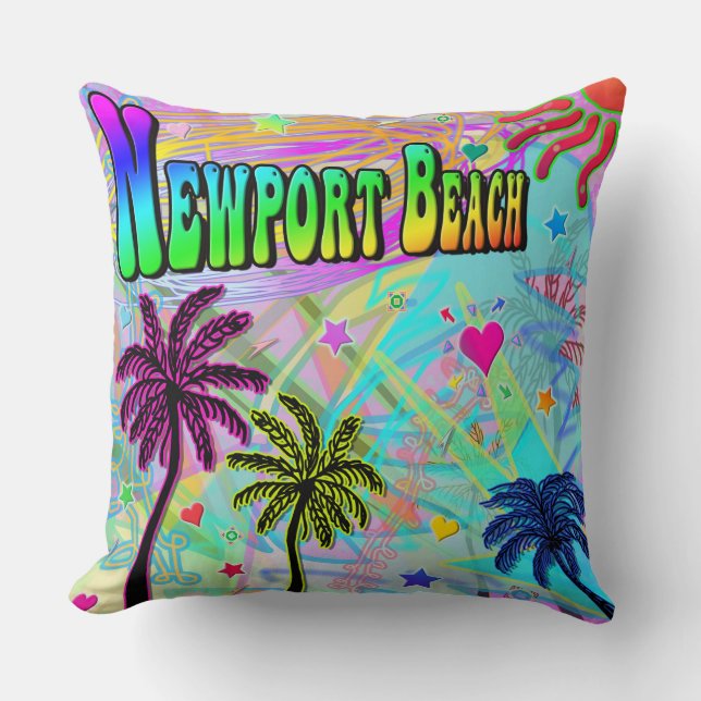 Vivid Romance Pillow Newport Beach Kussen (Voorkant)