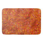 Vivid roodachtige textuur met gele tinten badmat (Voorkant)