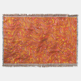 Vivid roodachtige textuur met gele tinten deken