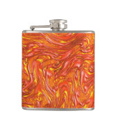 Vivid roodachtige textuur met schoppen van geel heupfles (Voorkant)