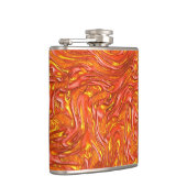 Vivid roodachtige textuur met schoppen van geel heupfles (Rechts)