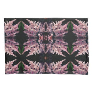 Vivid roze bloemen sluiten Abstract patroon op Kussensloop