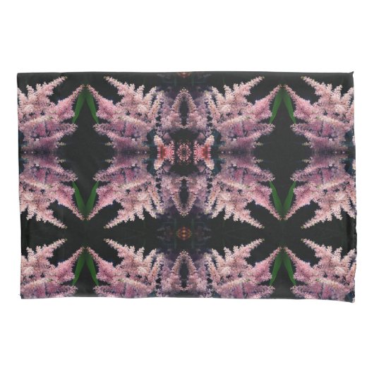 Vivid roze bloemen sluiten Abstract patroon op Kussensloop (Voorkant)