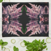 Vivid roze bloemen sluiten Abstract patroon op Theedoek (Gevouwen)