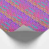 Vivid roze ik hou van Brazilië. Cadeaupapier (Hoek)