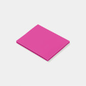 Vivid roze vaste kleur post-it® notes (Schuin)