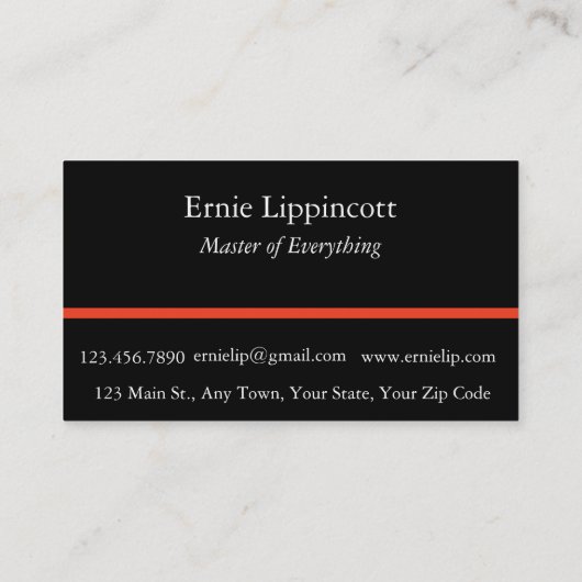 Vivid Scape Abstract Visitekaartje (Achterkant)