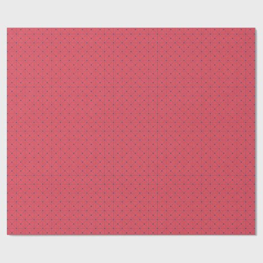 Vivid Scarlet & Cobalt Geometrische Gift Wrap Cadeaupapier (Vlak)