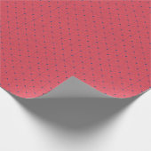 Vivid Scarlet & Cobalt Geometrische Gift Wrap Cadeaupapier (Hoek)