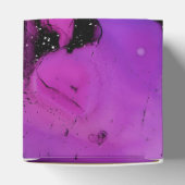 Vivid Shimmering Black en Paarse inktspiegel Bedankdoosjes (Bovenkant)