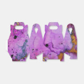 Vivid Shimmering Black en Paarse inktspiegel Bedankdoosjes (Uitgevouwen)