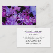 Vivid Shimmering Ink Splash Visitekaartje (Voorkant / Achterkant)