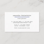 Vivid Shimmering Ink Splash Visitekaartje (Achterkant)