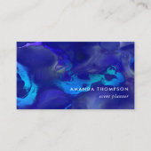 Vivid Shimmering Ink Splash Visitekaartje (Voorkant)