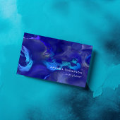 Vivid Shimmering Ink Splash Visitekaartje