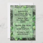 Vivid Skull with Green Hat Illustration Kaart (Achterkant)