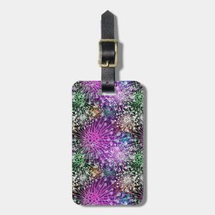 Vivid Spotty Pattern Bagagelabel