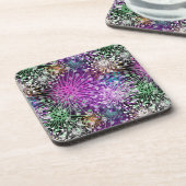 Vivid Spotty Pattern Bier Onderzetter (Linkerzijde)