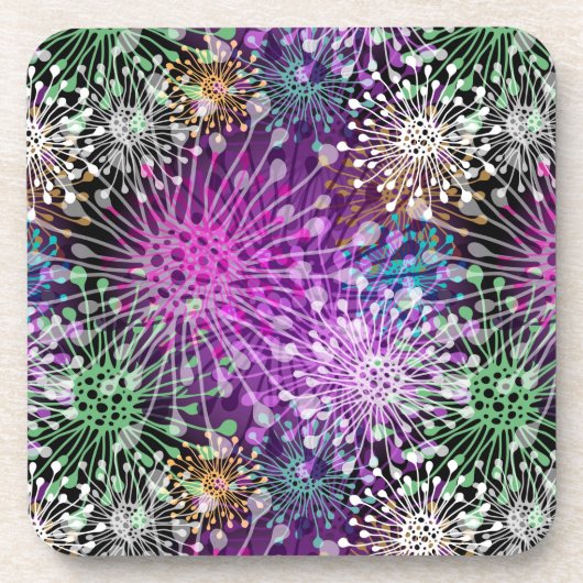 Vivid Spotty Pattern Bier Onderzetter (Voorkant)