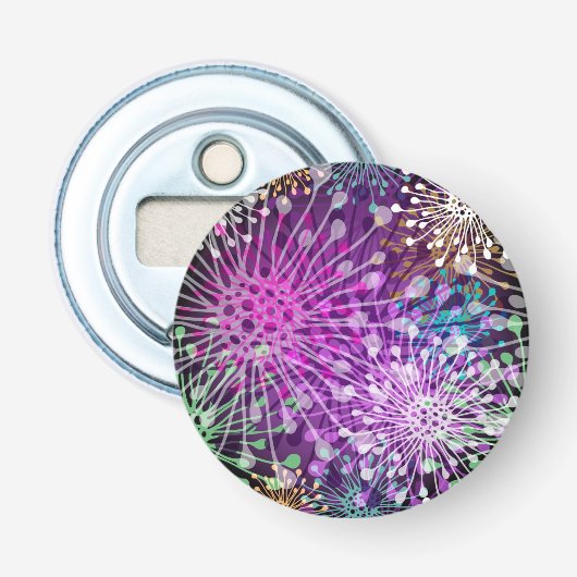 Vivid Spotty Pattern Button Flesopener (Voorkant)