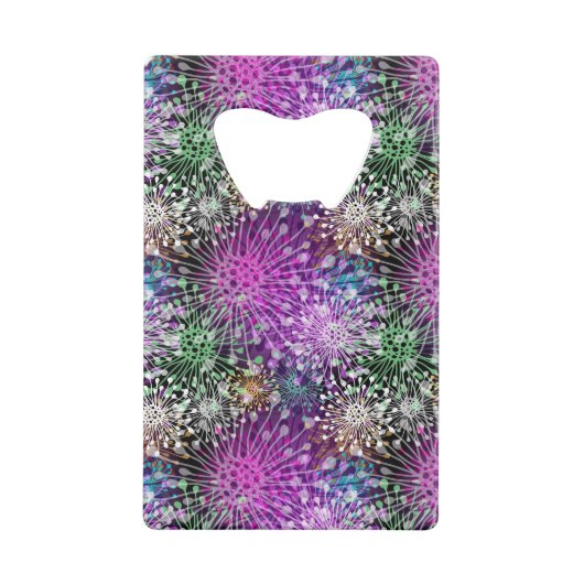 Vivid Spotty Pattern Creditkaart Flessenopener (Achterkant)