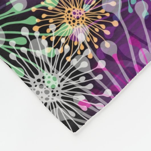 Vivid Spotty Pattern Fleece Deken (Hoek)